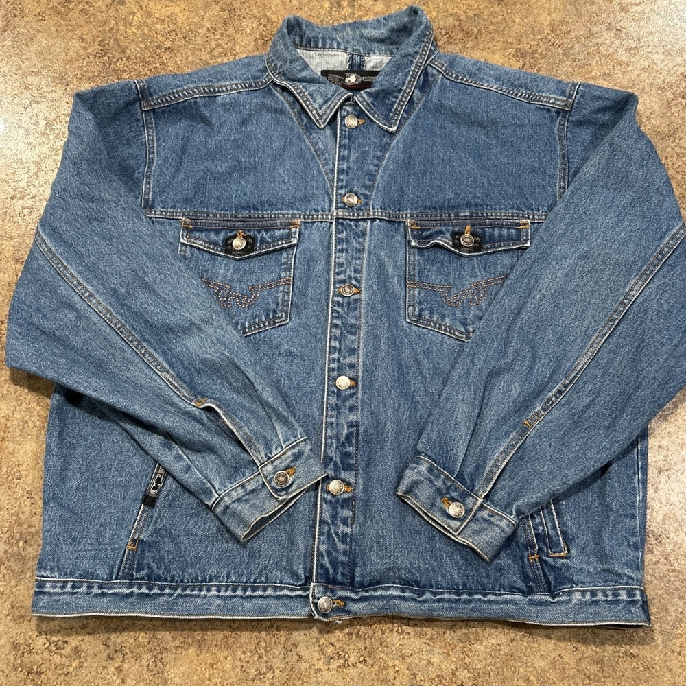 Vintage Wu Wear Denim Jacket Size 2XL 90s Wu Tang Clan Hip Hop